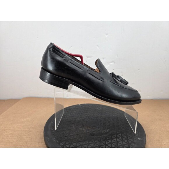 JOHNSTON & MURPHY Shoes Mens  Black Aristocraft Tasseled Loafers  11 D main image 15